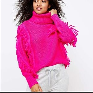 Lou & Grey Pink Turtleneck